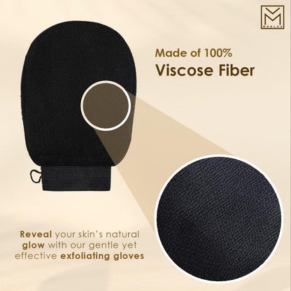 Korean Exfoliating Mitt, Premium Exfoliator Glove for Self-Tanner Prep, Body Scrubber for Smooth Skin & Tan Removal, Viscose Exfoliating Glove for Radiant Skin Renewal, Pack of 1